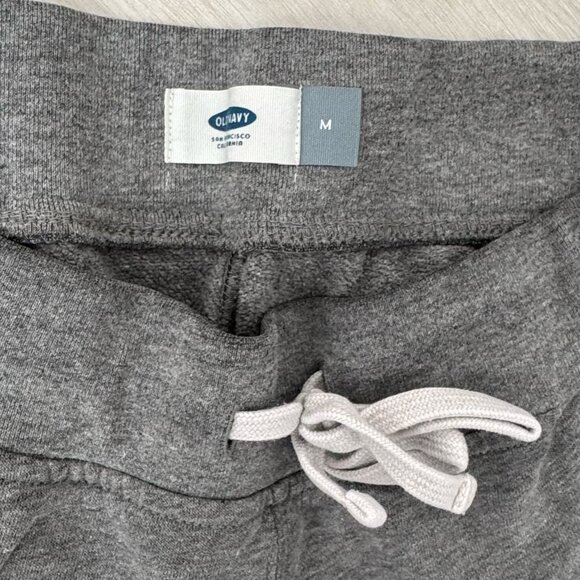 Old Navy Mens Grey Sweatpants Fitted Cuff Joggers - Picture 3 of 4